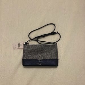 Kate spade Lola glitter cross body dusk navy